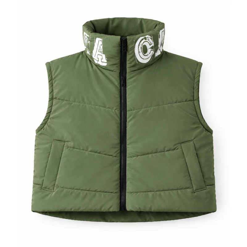 عکس شماره 2 : پافر زنانه مدل یقه چاپی