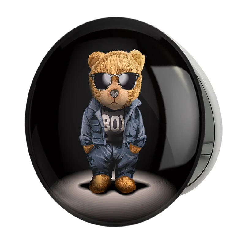 آینه جیبی خندالو طرح تدی Teddy مدل تاشو کد 26152 
