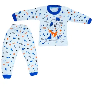 ست تی شرت و شلوار نوزادی مدل Puppy کد Ab2