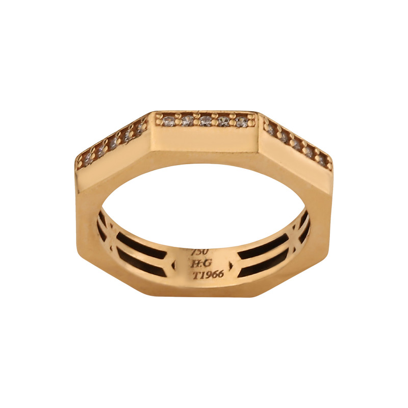 انگشتر طلا 18 عیار زنانه صلاحی گلد مدل 12605 سایز 59