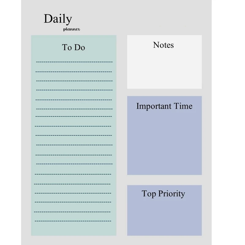 کاغذ یادداشت A5 مدل Daily planner کد 953 بسته 30 عددی