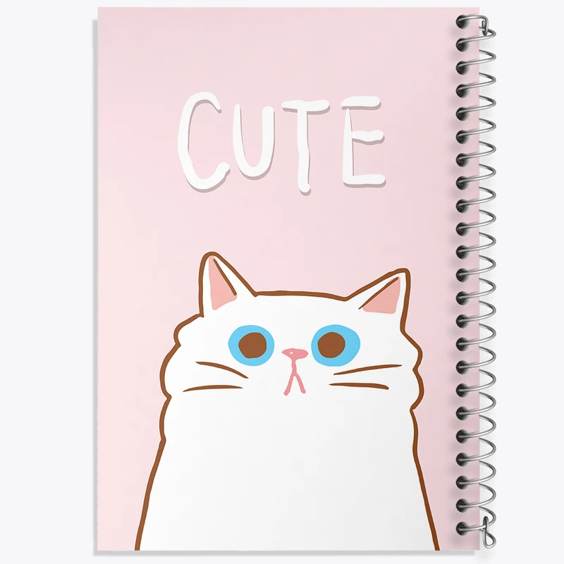 دفتر مشق 50 برگ خندالو طرح گربه (Cat) کد N913