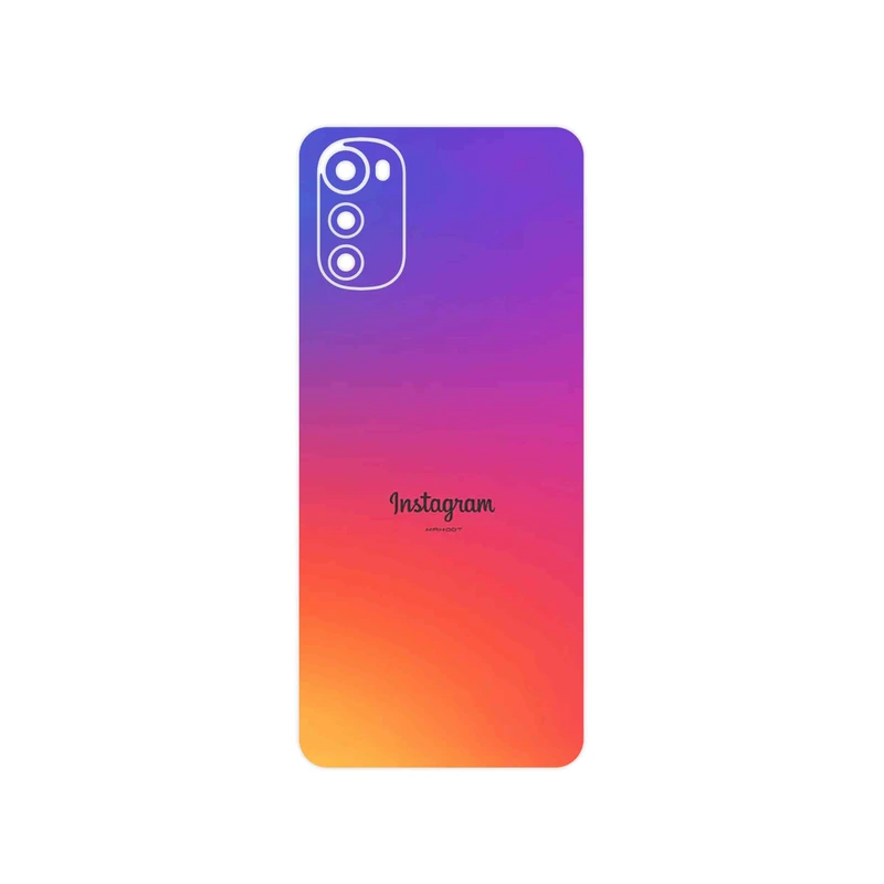 برچسب پوششی ماهوت مدل Instagram مناسب برای گوشی موبایل موتورولا Moto E32s