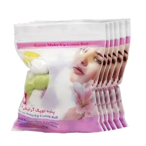 پنبه آرایشی کاوه  مدل گل مجموعه 5 عددی