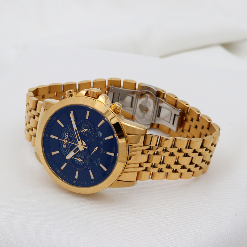 ساعت مچی عقربهای مردانه سیکو مدل کرنوگراف موتور ژاپنی دارای تقویم ساعت مچی عقربهای مردانه سیکو مدل کرنوگراف موتور ژاپنی دارای تقویم