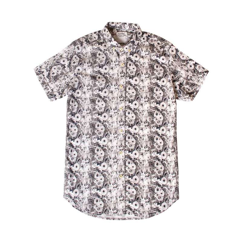 پیراهن آستین کوتاه مردانه کوک تریکو مدل هاوایی کد 6170B5