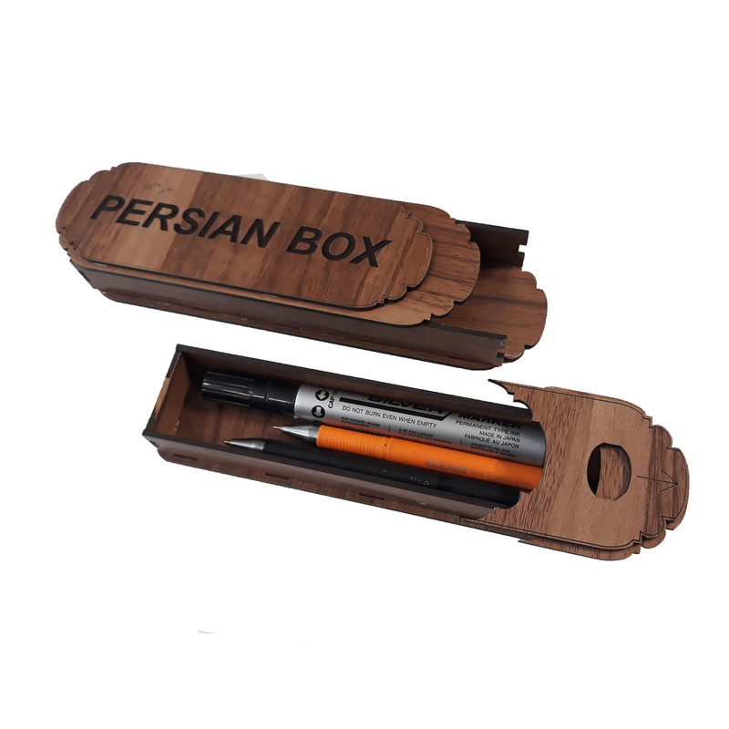 جا قلمی پرشین باکس مدل چوبی کد 64