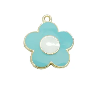 آویز گردنبند زنانه مدل گل پاییزی کد AG 649