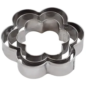 کاتر شیرینی پزی مدل گل مجموعه 3 عددی