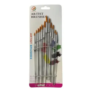 قلم مو گرد آرتیست کد 580 مجموعه 12 عددی