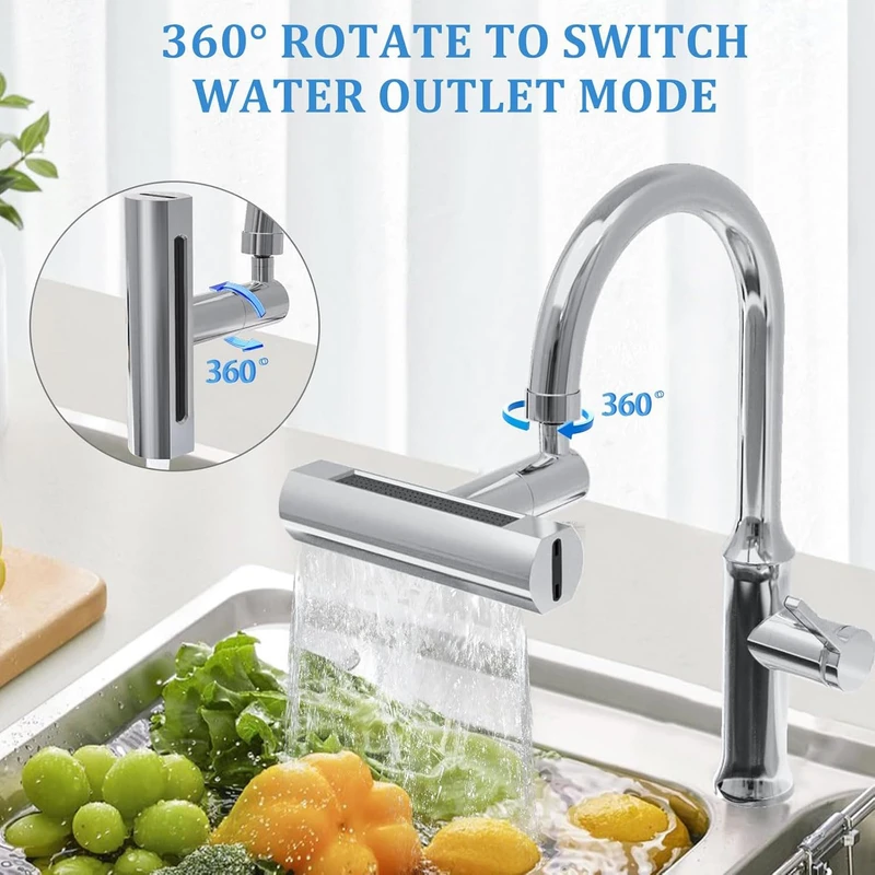 عکس شماره 8 : سری شیرآلات پاپیروس مدل چندحالته آبشاری lux