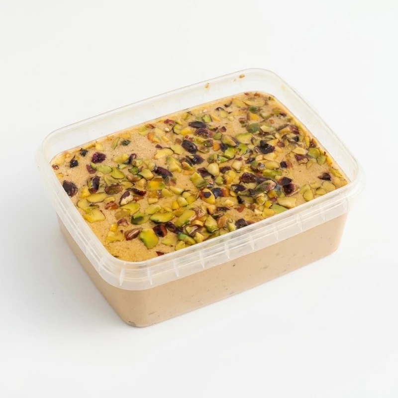 حلوا ارده شیره انگور با تزئین پسته - 500 گرم