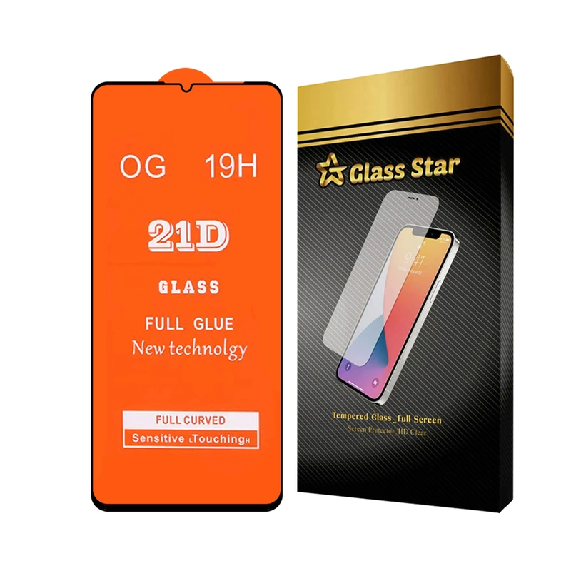 محافظ صفحه نمایش گلس استار مدل FULLGS مناسب برای گوشی موبایل شیائومی Redmi 13C 4G / Redmi 13C 5G / Redmi 13R / Poco C65 /  سامسونگ Galaxy A05 / Galaxy A05s / ریلمی C51 / C53