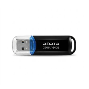 فلش مموری ای دیتا مدل c906 ظرفیت 64 گیگابایت، طراحی کلاسیک و جمع وجور، وزن 9 گرم، مناسب ذخیره سازی کاربردی و استفاده روزمره