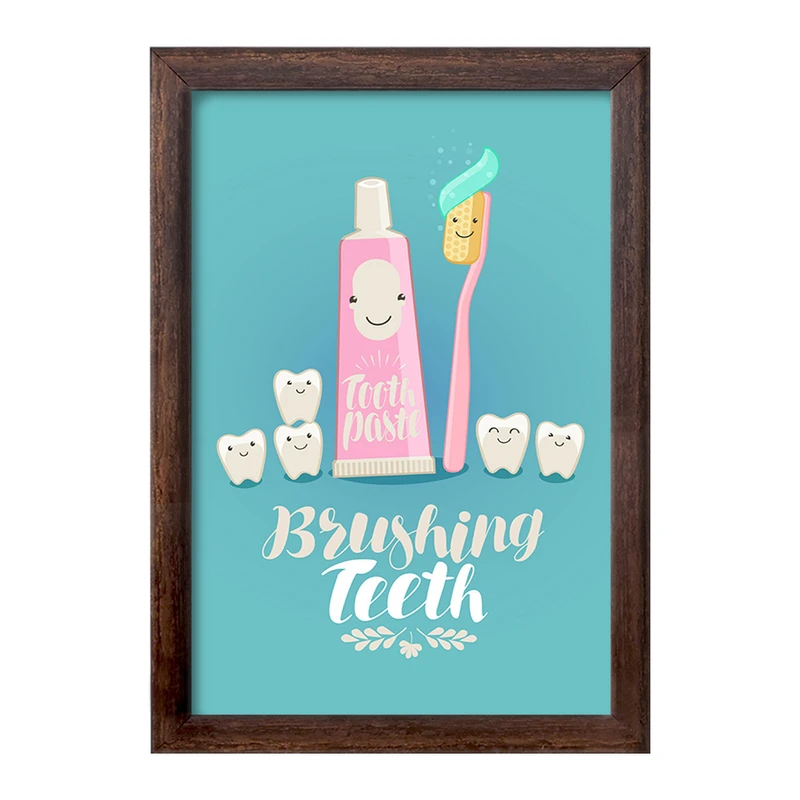 تابلو خندالو طرح دندان و دندانپزشکی کودکانه کد 27753