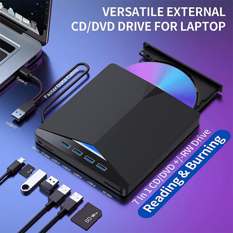 درایو DVD/RW اکسترنال فکسیت مدل POP003 7in1