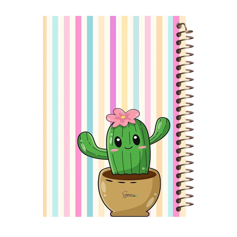 دفتر مشق 80 برگ طرح کاکتوس کد J368