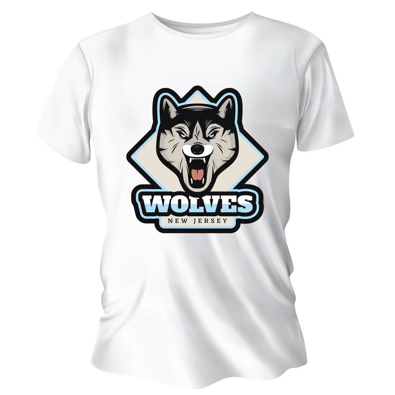 تی شرت پسرانه مدل WOLVES