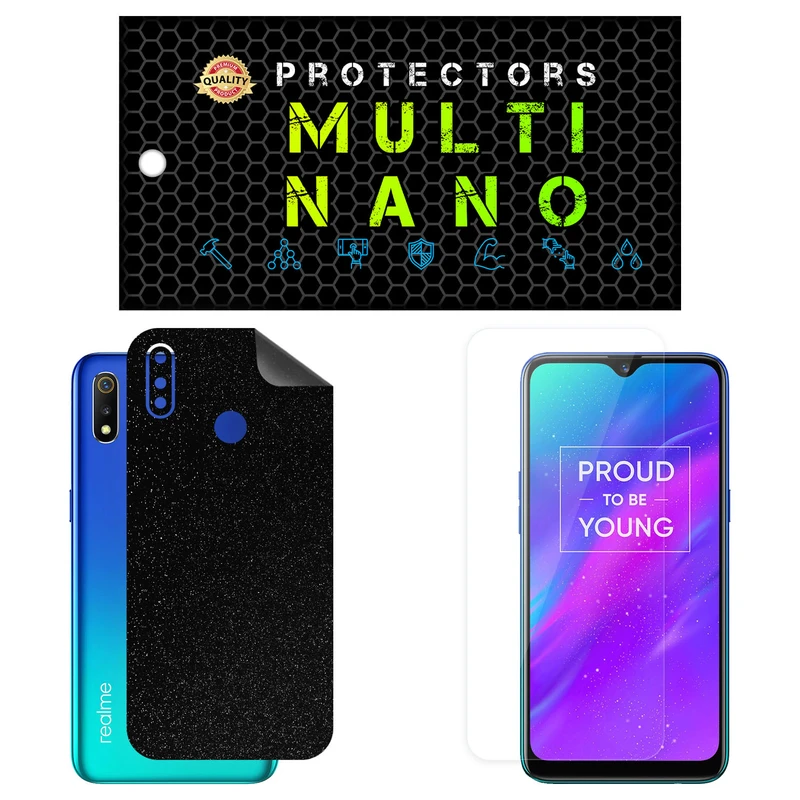 محافظ صفحه نمایش مولتی نانو مدل X-SFG مناسب برای گوشی موبایل ریلمی 3 به همراه برچسب پوششی
