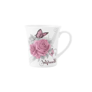 ماگ مدل گل و پروانه Beautiful کد M-123