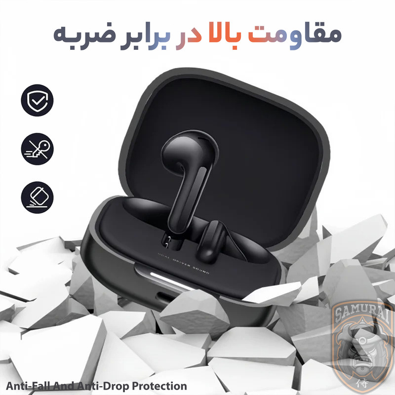 کاور سامورایی مدل Silk-13 مناسب برای کیس هدفون شیائومی Redmi Buds 6 Active