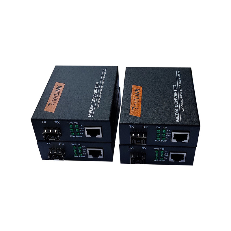 مدیاکانورتر نت لینک مدل HTB-GSFP-01 بسته 4 عددی