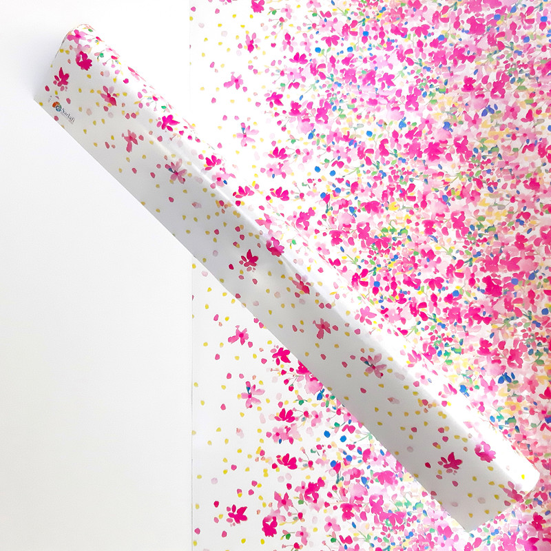 کاغذ کادو طرح آبرنگ بسته 5 عددی