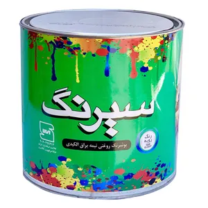 رنگ سفید نیمه براق سیرنگ کد N802 حجم 4 لیتر