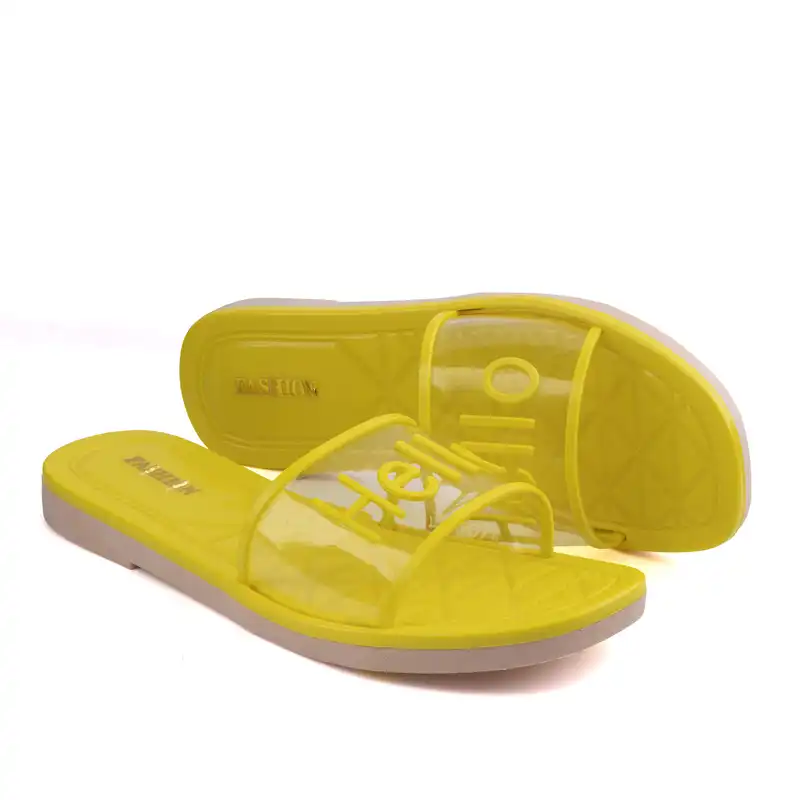 دمپایی زنانه پاپا مدل HELLO کد 05