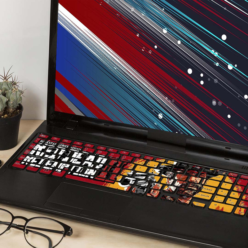 برچسب حروف فارسی کیبورد مدل Gaming کد K-128 