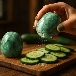 نمکدان سرامیکی مدل ماربل مجموعه 2 عددی