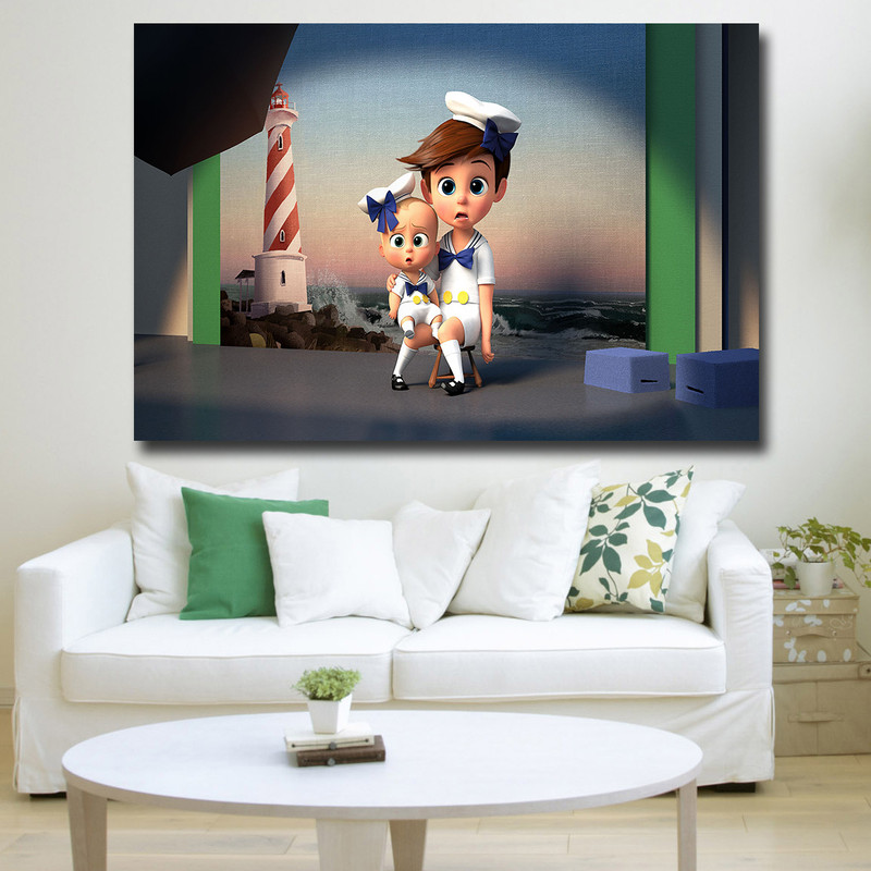 تابلو کودک و نوزاد مدل بچه رئیس کد 13