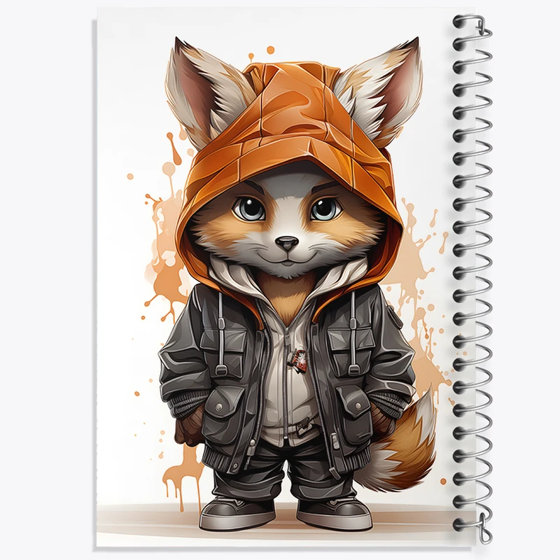 دفتر نقاشی 50 برگ خندالو طرح روباه بامزه کد N1424