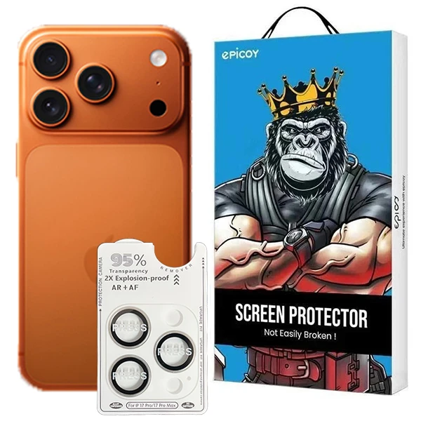 محافظ لنز دوربین اپیکوی مدل Ninthpro Lens مناسب برای گوشی موبایل اپل iPhone 17 Pro Max / 17 Pro