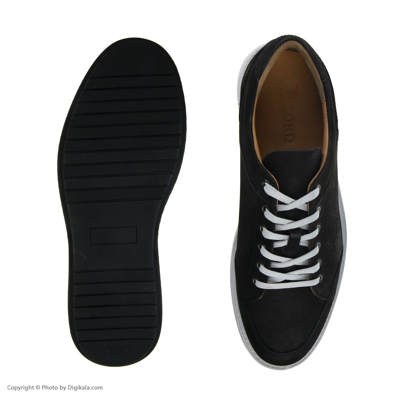 کفش روزمره مردانه لرد مدل 6065Black -  - 3