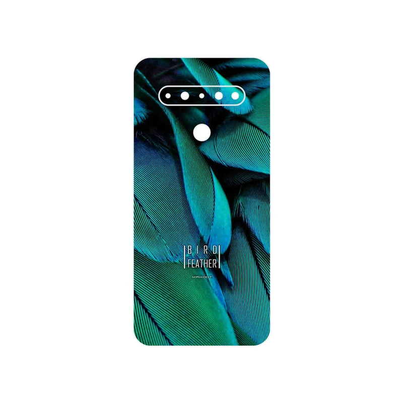 برچسب پوششی ماهوت مدل Green Feather مناسب برای گوشی موبایل ال جی K61