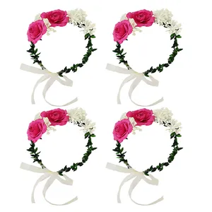 تاج مو دخترانه مدل رز کد 2 بسته 4 عددی