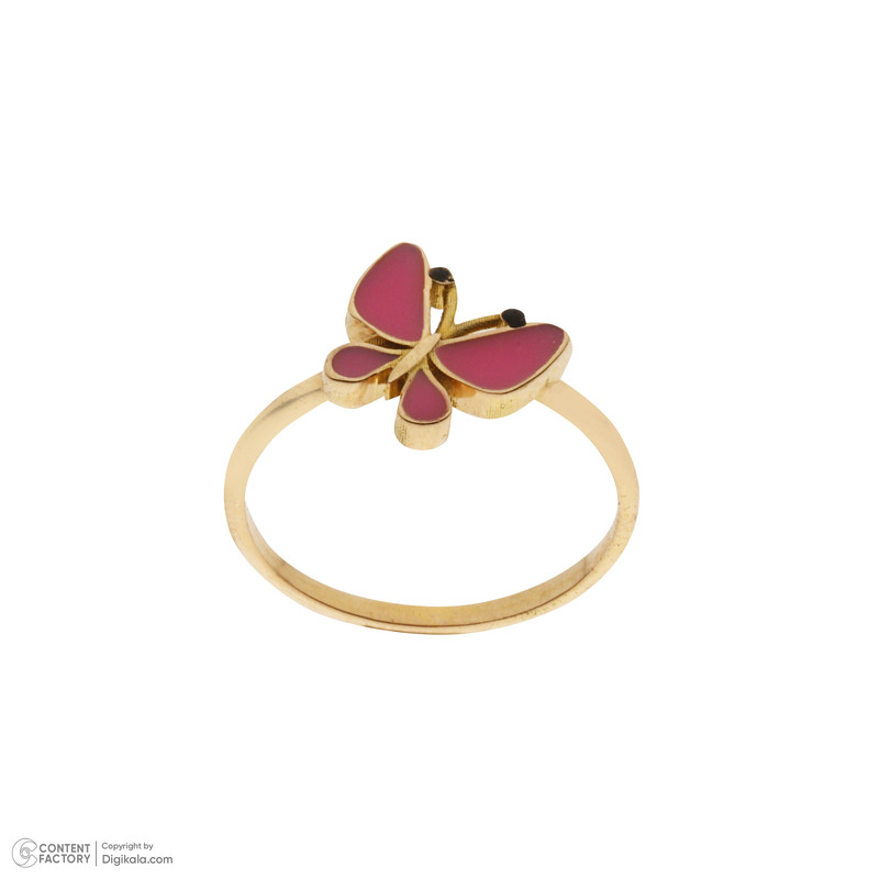 انگشتر طلا 18 عیار دخترانه میو گلد مدل R1334-45 انگشتر طلا 18 عیار دخترانه میو گلد مدل R1334-45