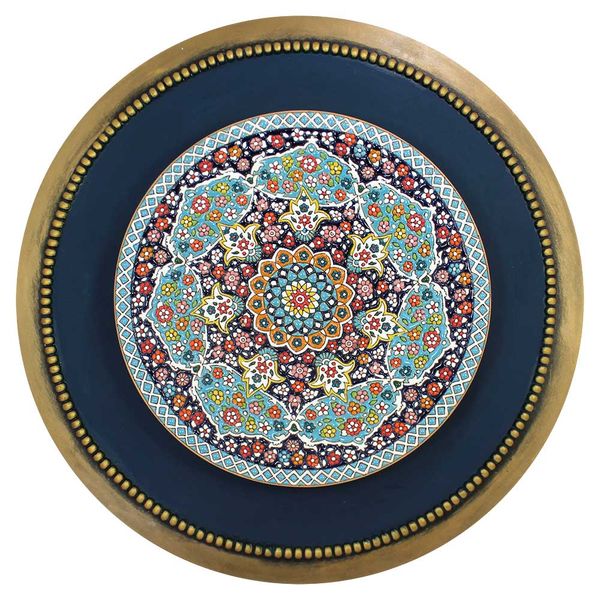 بشقاب میناکاری دست نگار کد 49-49