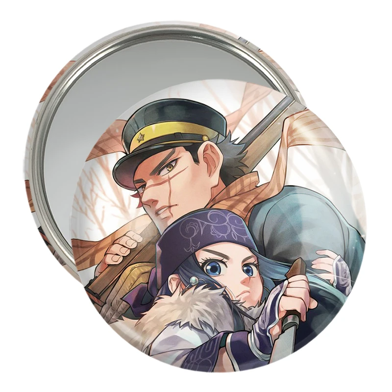 آینه جیبی خندالو مدل سایچی و اسیرپا انیمه کامویی طلایی Golden Kamuy کد 23722
