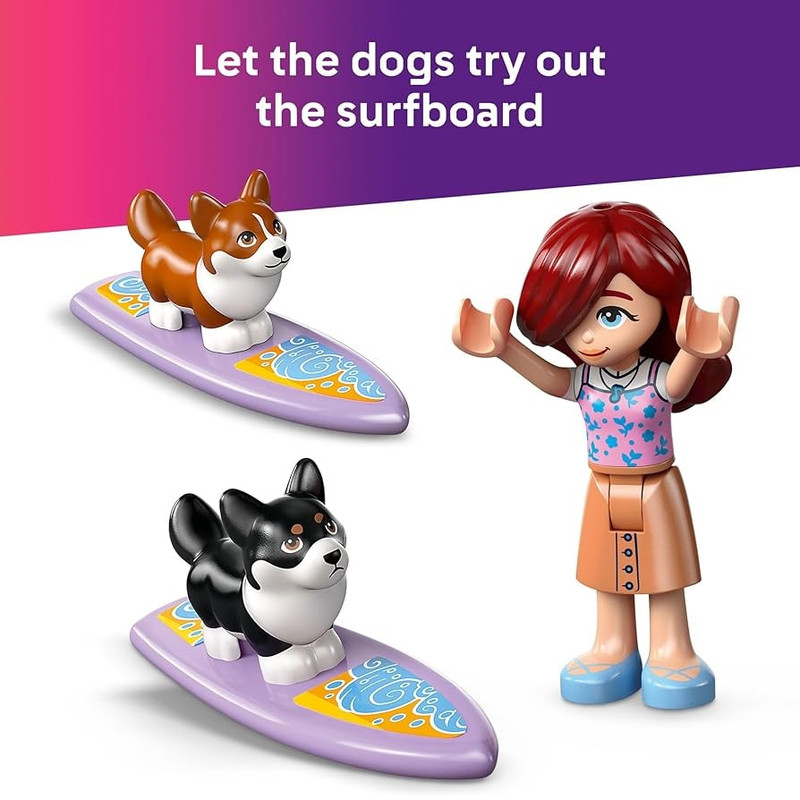لگو 113 تکه سری فرندز مدل Surfing Dogs and Scooter Adventure کد 42641