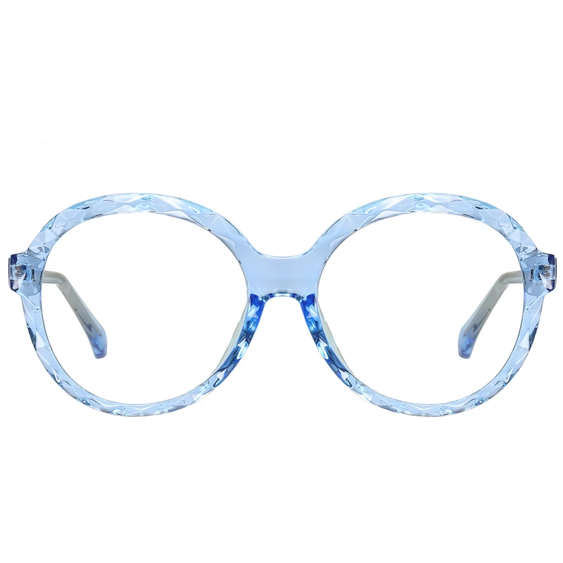 فریم عینک طبی گرد مدل TR3502C120-P03 مناسب برای صورت گرد و بیضی