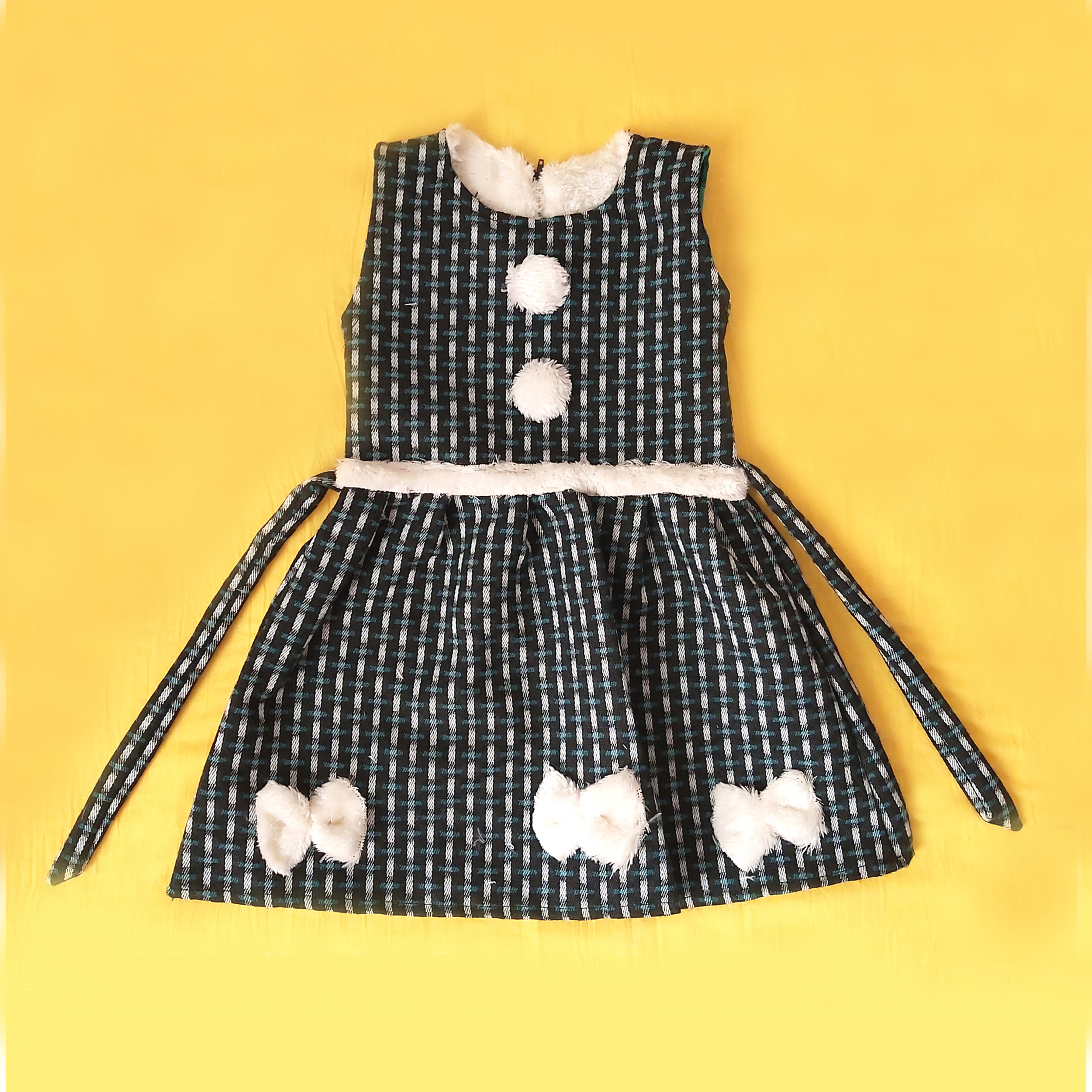 پیراهن دخترانه طرح پروانه کد mosa1