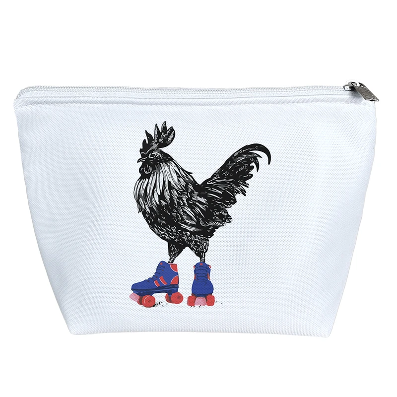 کیف لوازم آرایش دخترانه خندالو مدل خروس اسکیت سوار کد 8853