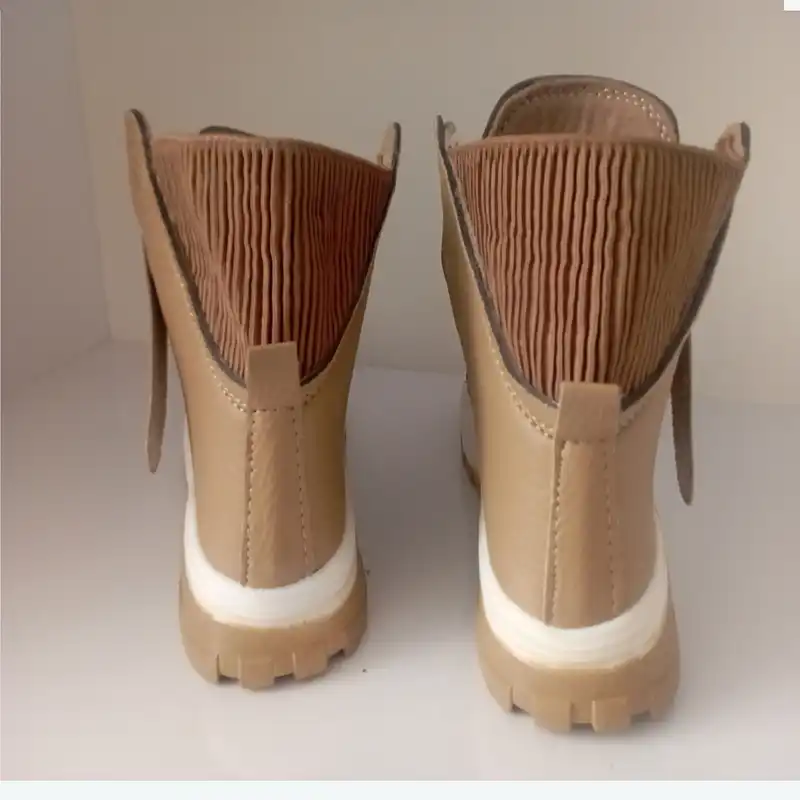 نیم بوت زنانه مدل A-49 کد 84 رنگ کرم