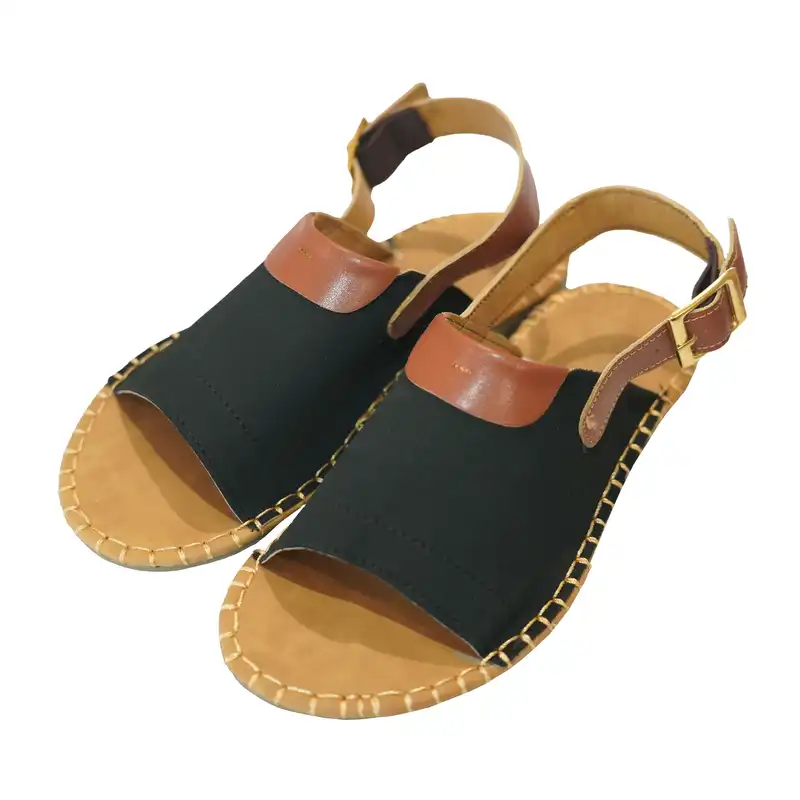 صندل زنانه مدل رنگین کمان رنگ مشکی