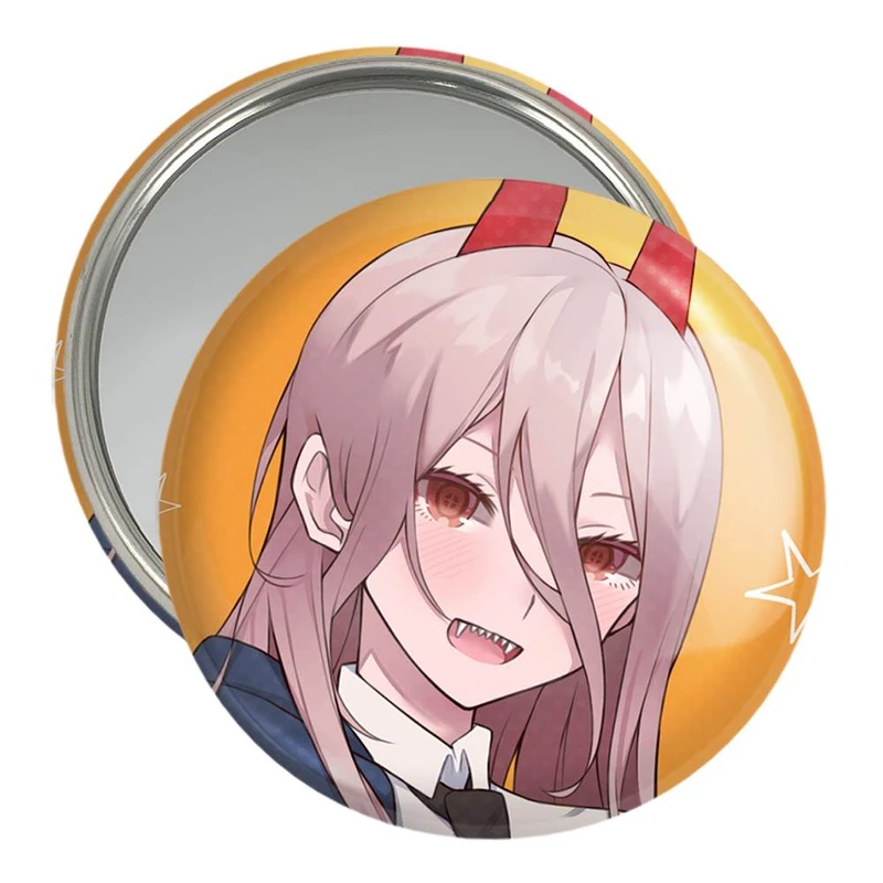 آینه جیبی خندالو مدل پاور انیمه مرد اره ای Chainsaw Man  کد 23216