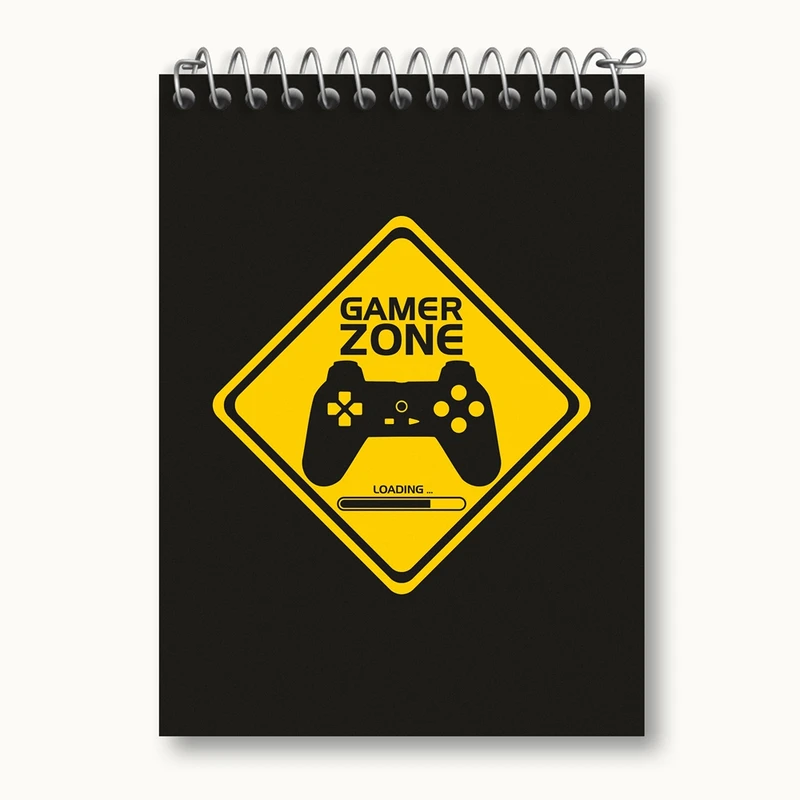 دفتر یادداشت 50 برگ خندالو مدل گیمر Gamer کد 3902