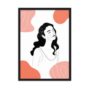 Minimal Wall Art Girl Design Code 2713