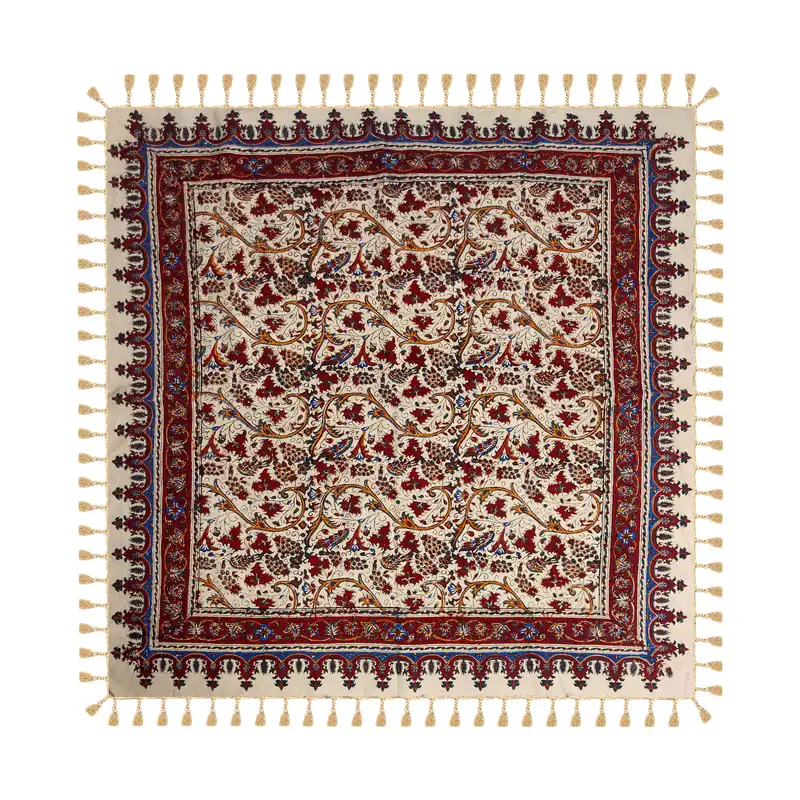 سفره قلمکار مدل باغ انگور کد T30